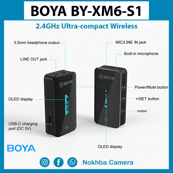 BOYA BY-XM6-S1 2.4GHz Ultra-compact Wireless