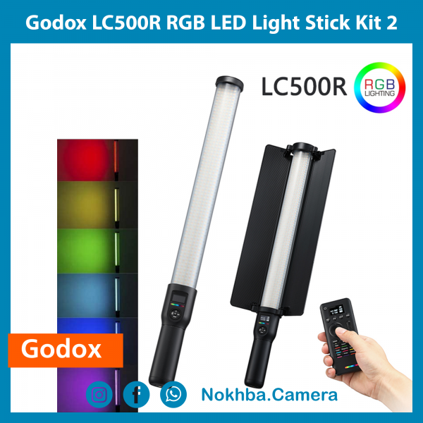 Godox LC500R RGB LED Light Stick Kit 2