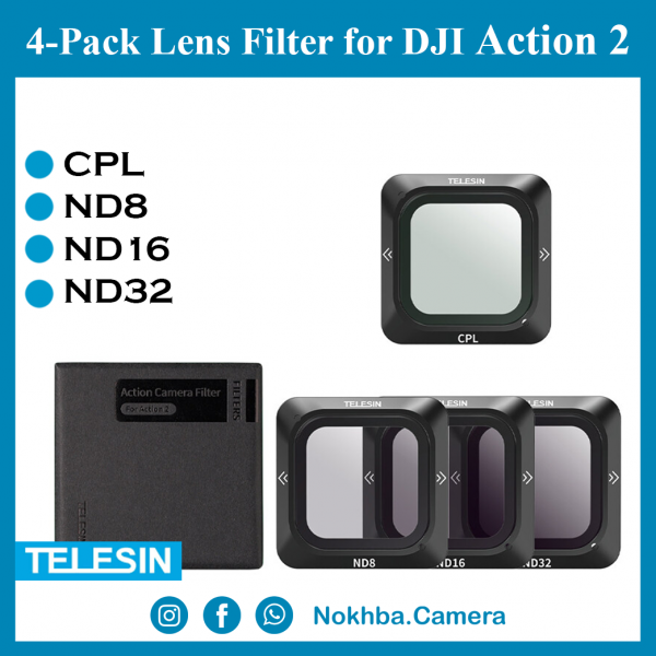 TELESIN 4-Pack Lens Filter For Action 2