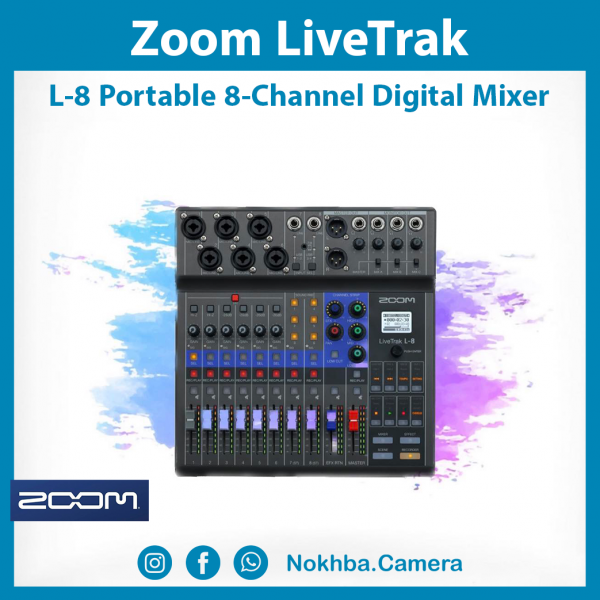 Zoom LiveTrak L-8 Portable 8-Channel Digital Mixer