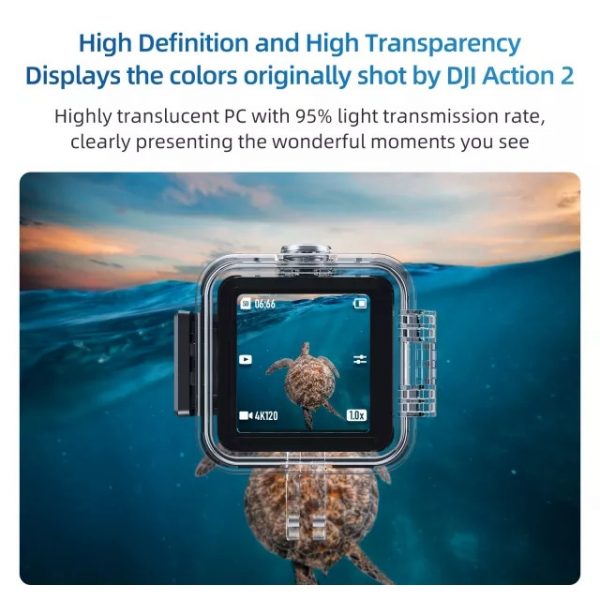 TELESIN Waterproof Case - for DJI Action 2